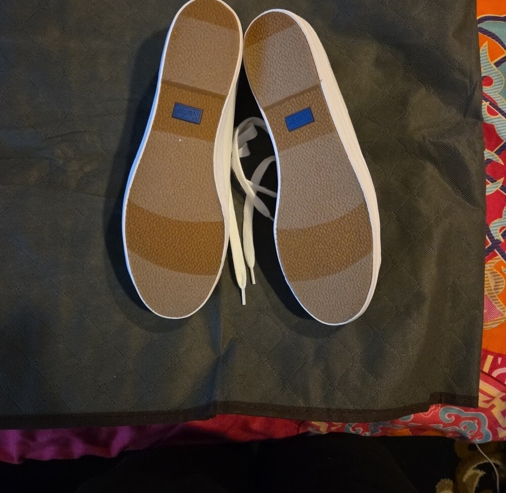 Keds White Canvas Platform Lace-Up Sneakers - Picture 2 of 6